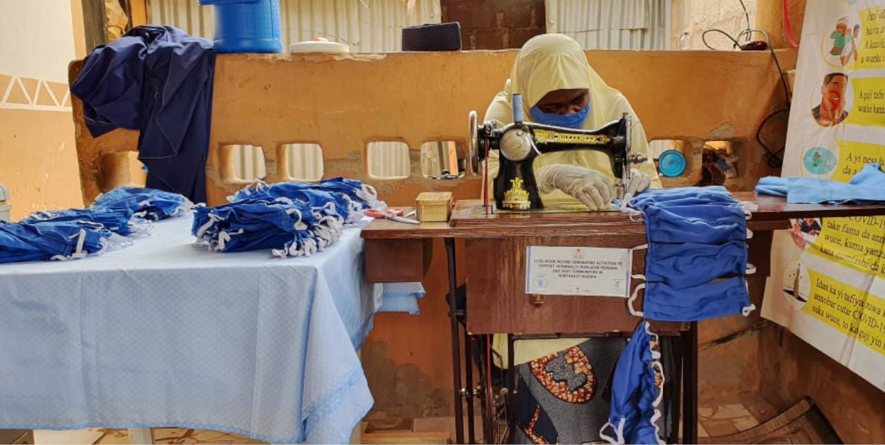 Covid-19. In Nigeria, face mask production enhance community resilience