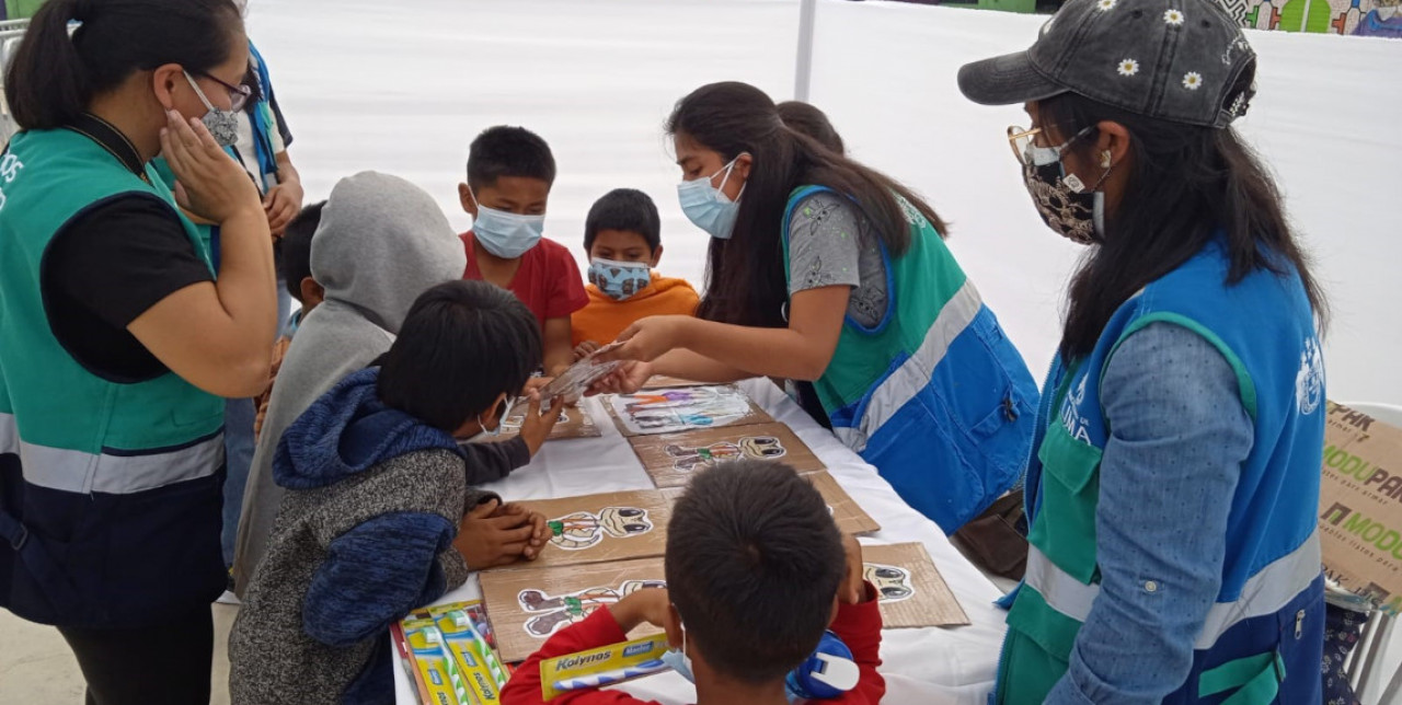 Perú. La comunidad Shipibo Conibo en la feria de información sobre la gestión del riesgo de desastres