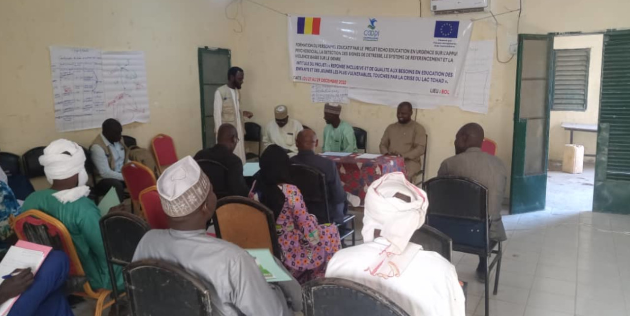 Lake Chad. With the European Union, 18 teachers trained in psycho-social support