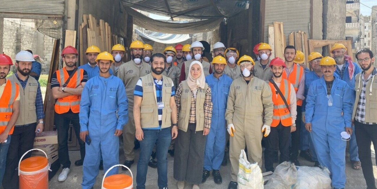 Syria. Cleaning Aleppo from rubble by providing employment opportunities 