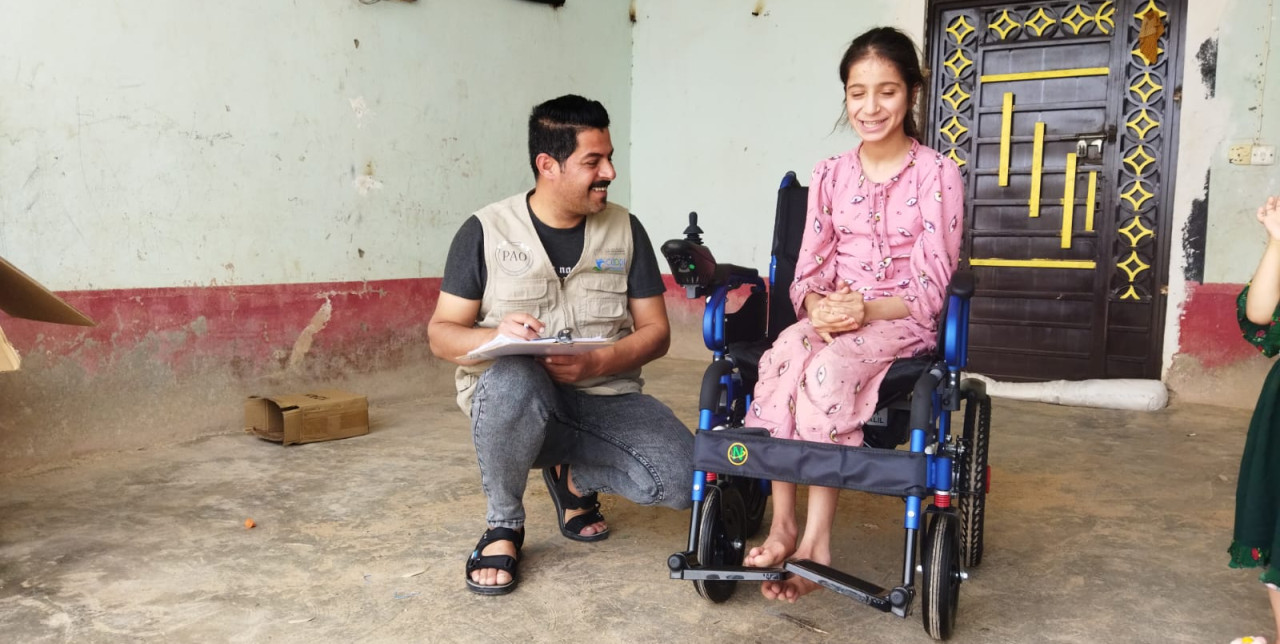 Iraq. Siham’s journey: a wheelchair, a smile and a path back to school