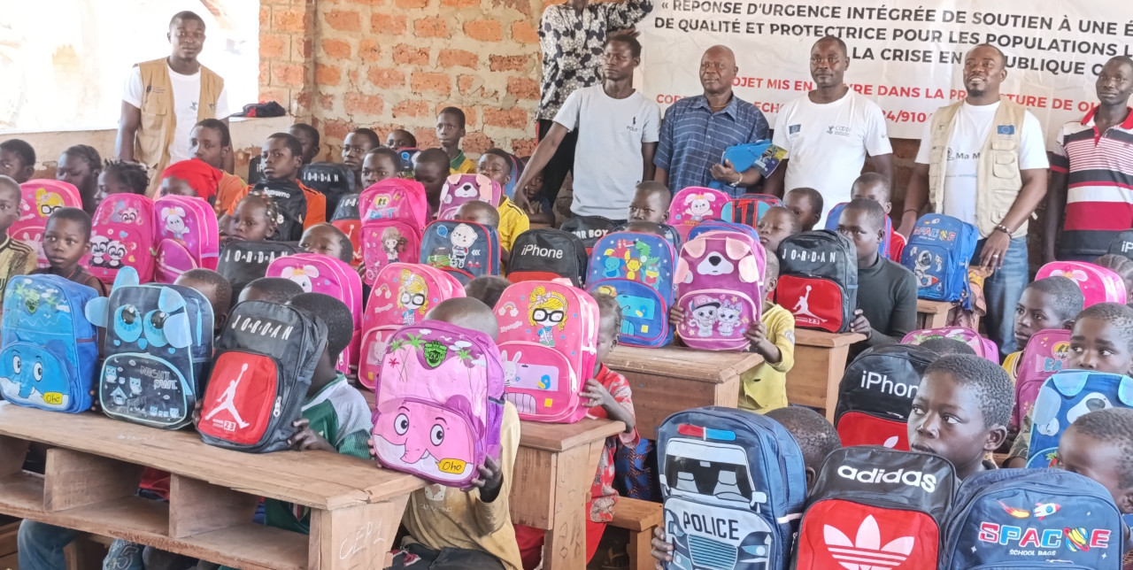 CAR. ECHO visit aims to support education for children in conflict zones