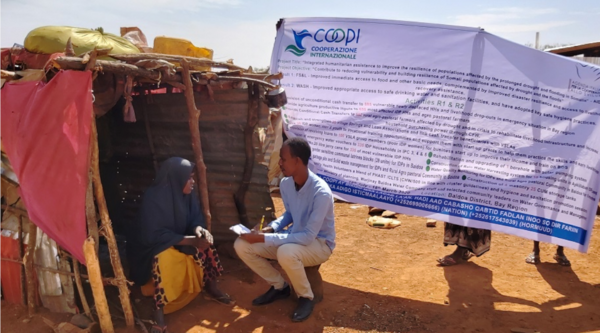 Somalia. Latrines improving health and sanitation in Baidoa.