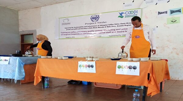 Ethiopia. COOPI supports the production of high quality coffee