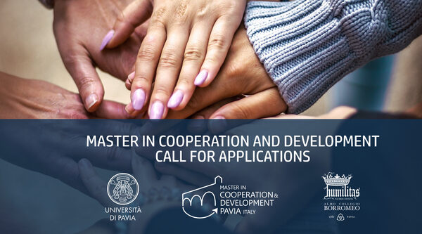 Master in Cooperazione e Sviluppo. Aperte le iscrizioni a Pavia