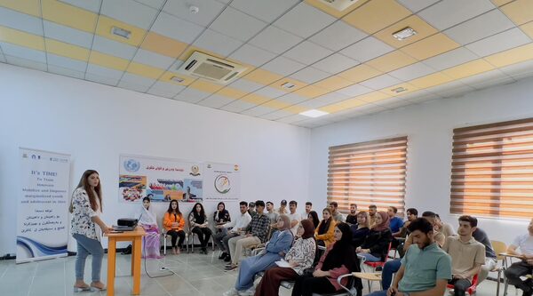 Iraq. A job fair on International Youth Day.