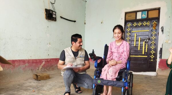 Iraq. Siham’s journey: a wheelchair, a smile and a path back to school