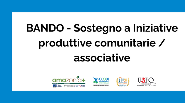 Convocatoria de apoyo a iniciativas productivas comunitarias del programa Amazonia+